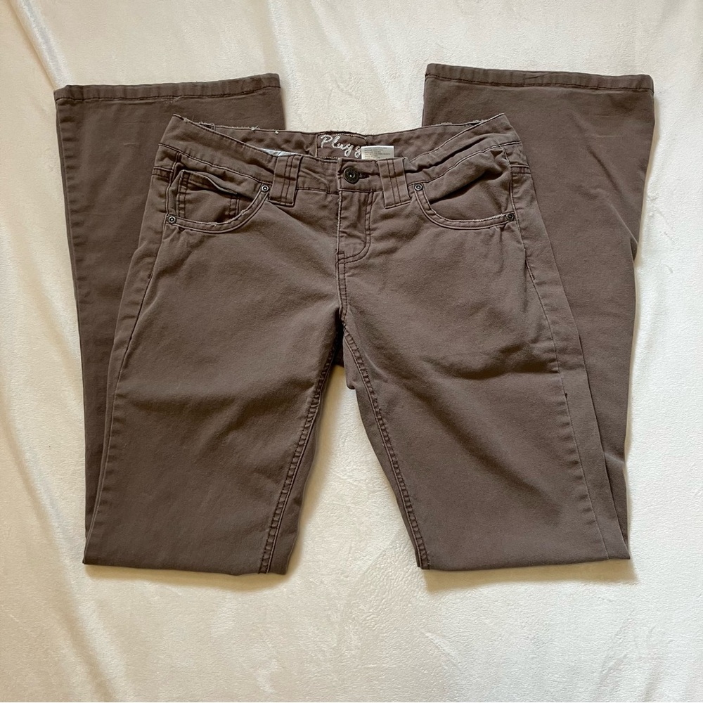 VTG Y2K 90s Plugg Brown Women's Flared Pants Size 3